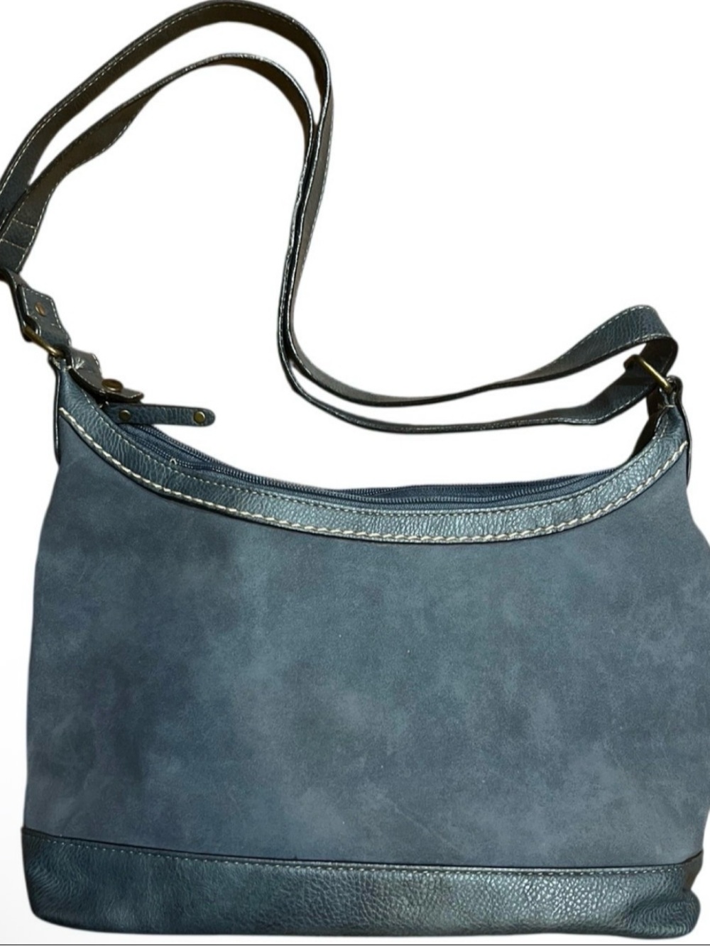 Born Blue-Gray Shoulder Bag with Braided Accent - Picture 3 of 7
